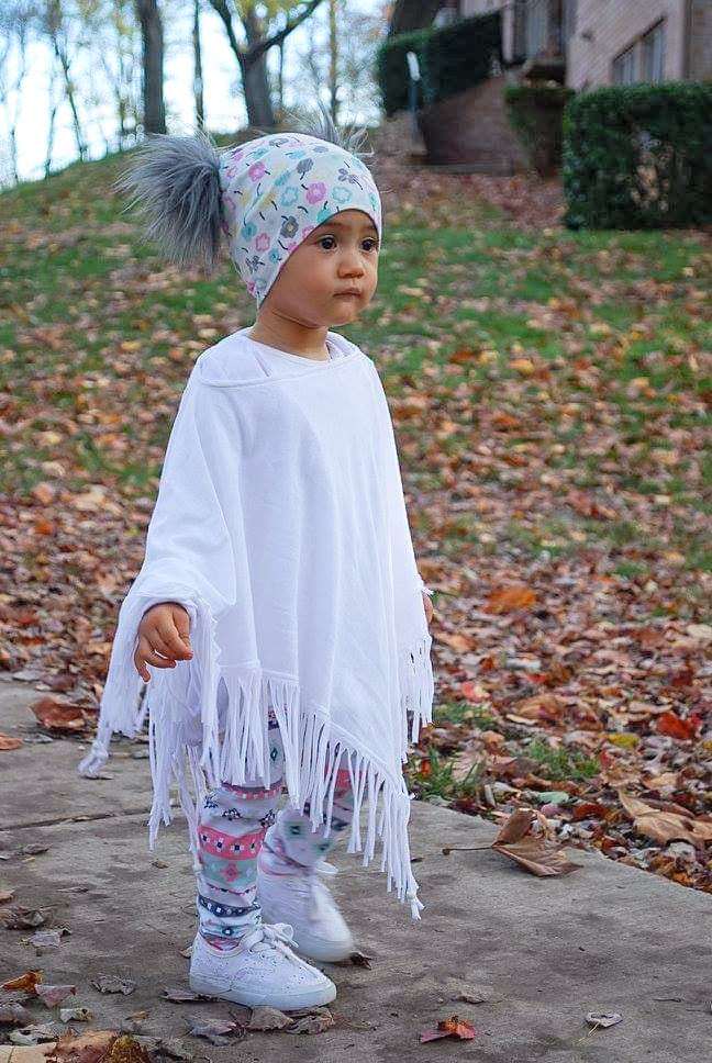 Happy Floral Beanie Pom Pom